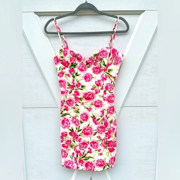 🔥Closet Clearout!🔥 Zara Roses Mini Dress - Picture 1 of 2